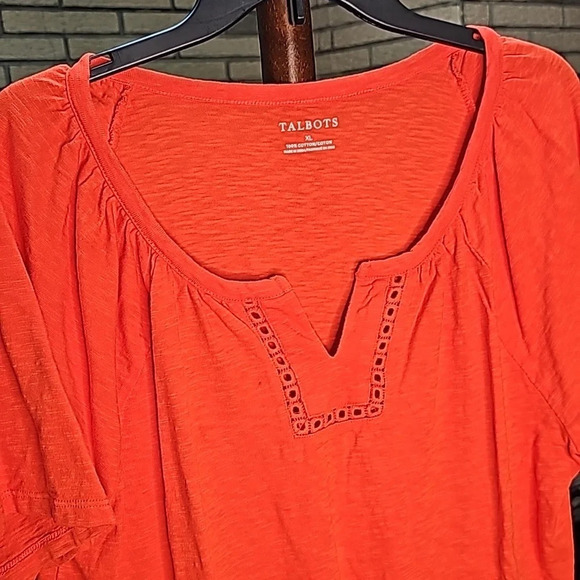 Talbots Slub Tee Sz XL - Picture 3 of 8